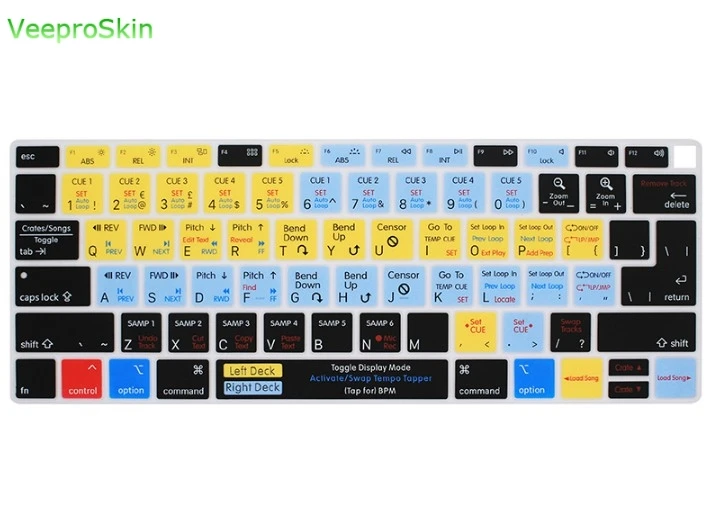 Кожаный силиконовый чехол для клавиатуры A1932 Serato Scratch LIVE MacBook Air 13 2018 3 дюйма