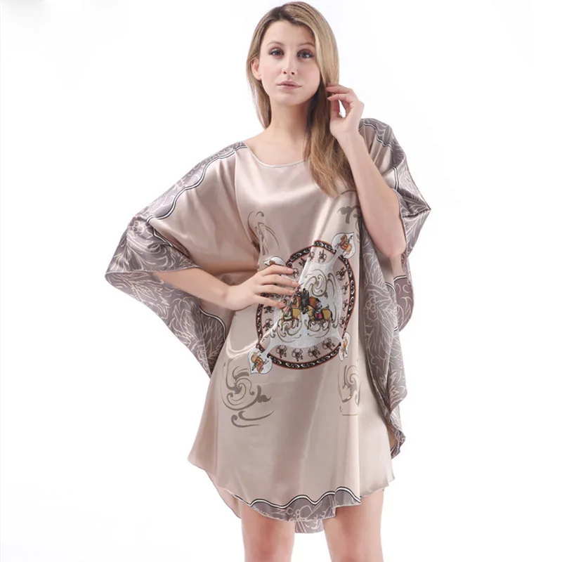 Ночные рубашки для девочек трусы шелковые женские пижамы халат женский домашний