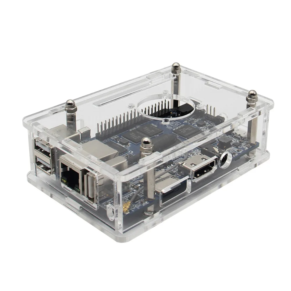 Оранжевый Pi Plus 2E Акриловый Чехол | прозрачный защитный чехол для Orange Pi 2E Plus/Prime