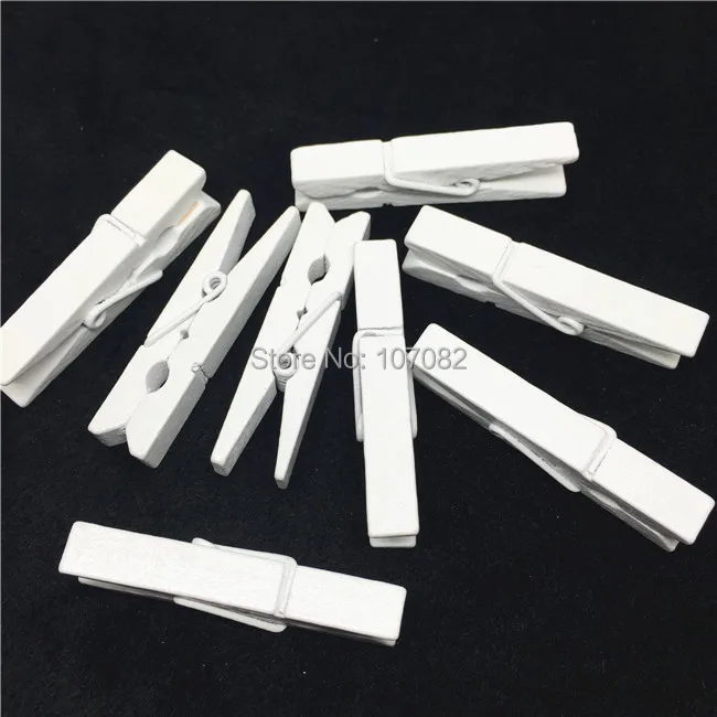 Деревянные прищепки для одежды белые 45 мм * 10 50 шт./лот | Дом и сад