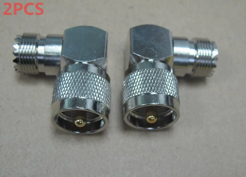 

OPPXUN 2PCS Uhf ultra-high adapter to SL16 connector to N type Female connector PL259 SO239 UHF
