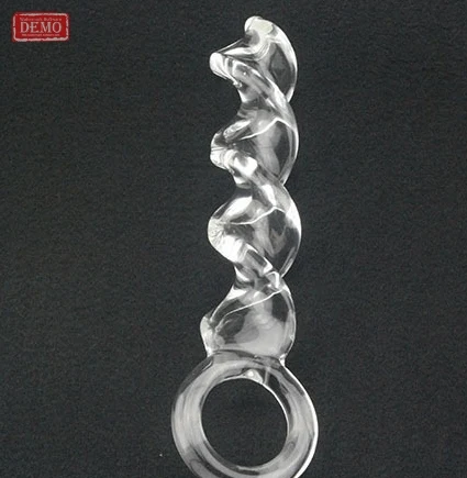 Спираль чистой из термостойкого хрусталя dildo член анальный анальная пробка