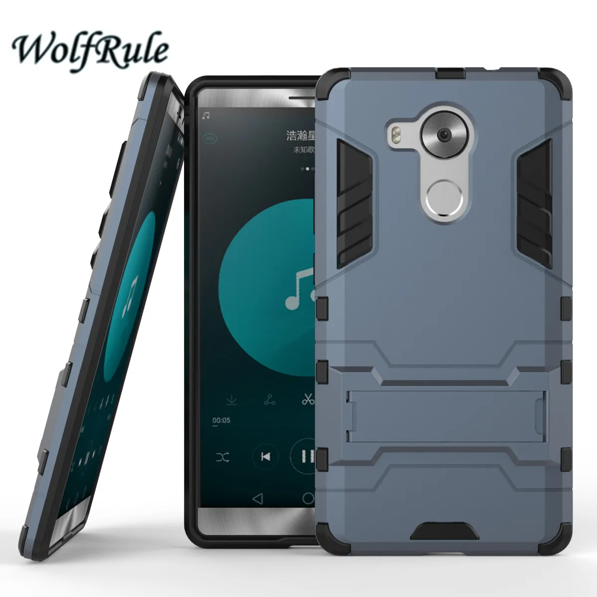 Противоударный чехол WolfRule для Huawei Mate 8 мягкий силиконовый + жесткий пластиковый с