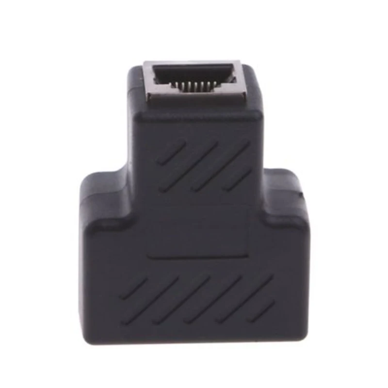 Новый разветвитель сетевого кабеля 1 к 2 разъемов LAN RJ45 удлинитель переходник
