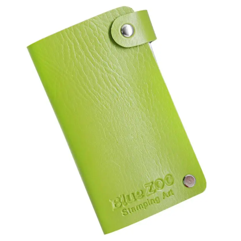 Простой и модный дизайн 24 слота Стикеры для ногтей штамповки пластины Ручка