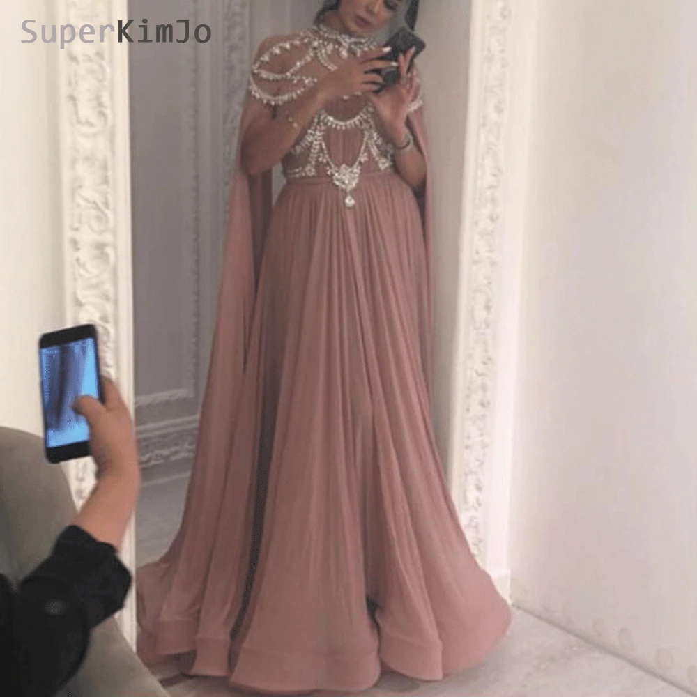 SuperKimJo платья на выпускной для беременных шифон бисером Хрустальное платье для выпускного вечера размера плюс торжественное платье vestido de festa