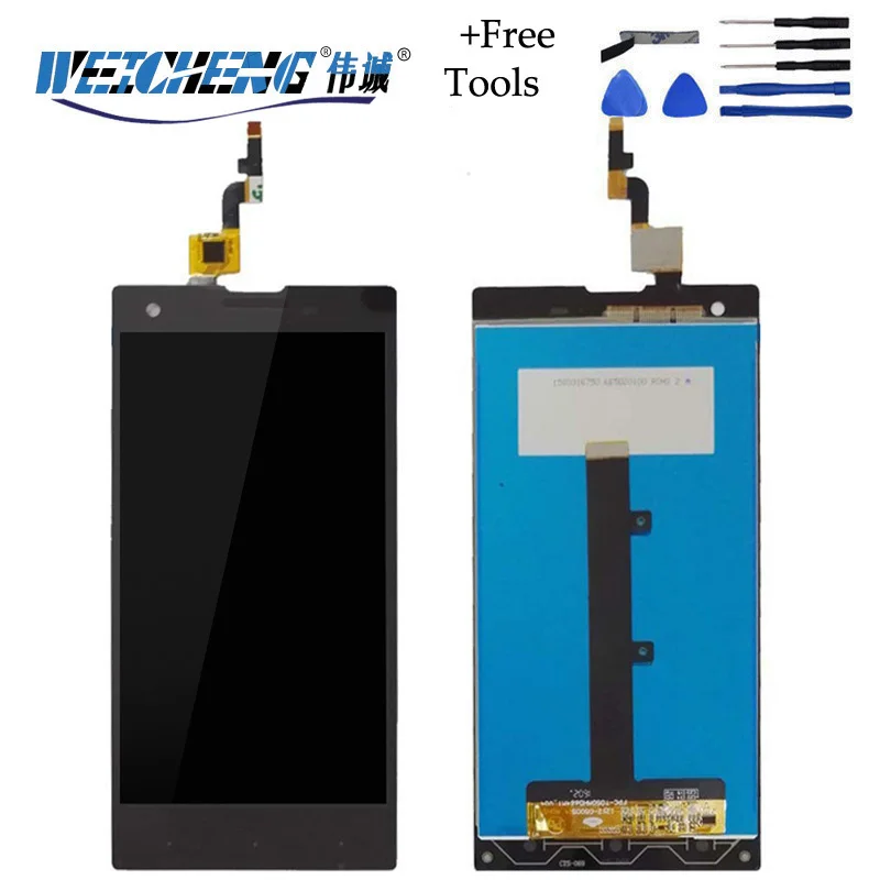 WEICHENG For Fly IQ4511 Tornado One LCD Display and Touch Screen Assembly Accessories lcd+free Tools+Adhesive | Мобильные телефоны