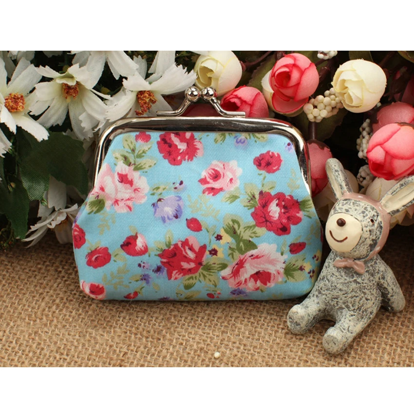 1pack/lot Floral series coin purse Cute Mini bag Creative Gifts for girls Office School Supplies Дом и сад