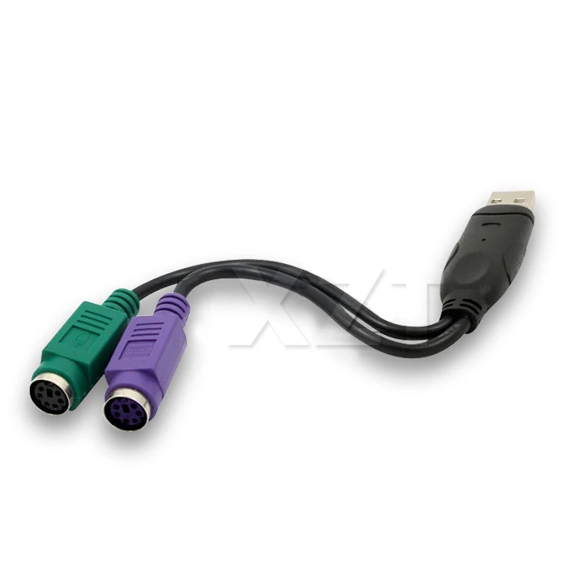 Удлинительный кабель PS2 PS/2 Female с USB папа на 6 штырьков коннектор адаптера Y для