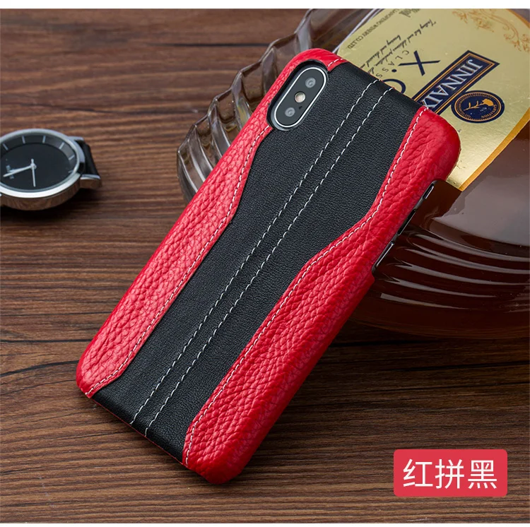 Чехол для телефона для Xiao mi Pocophone F1 mi 8 A1 A2 Lite mi x 2s Max 3 с текстурой личи из воловьей кожи для Red mi Note 5 Plus 5A 4X