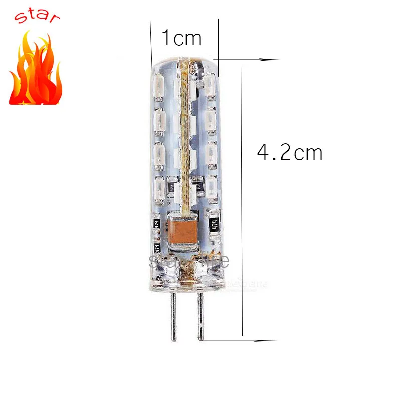 Цветной праздничный свет G4 3 Вт 32 SMD 3014 Светодиодные лампы Люстра кристаллические