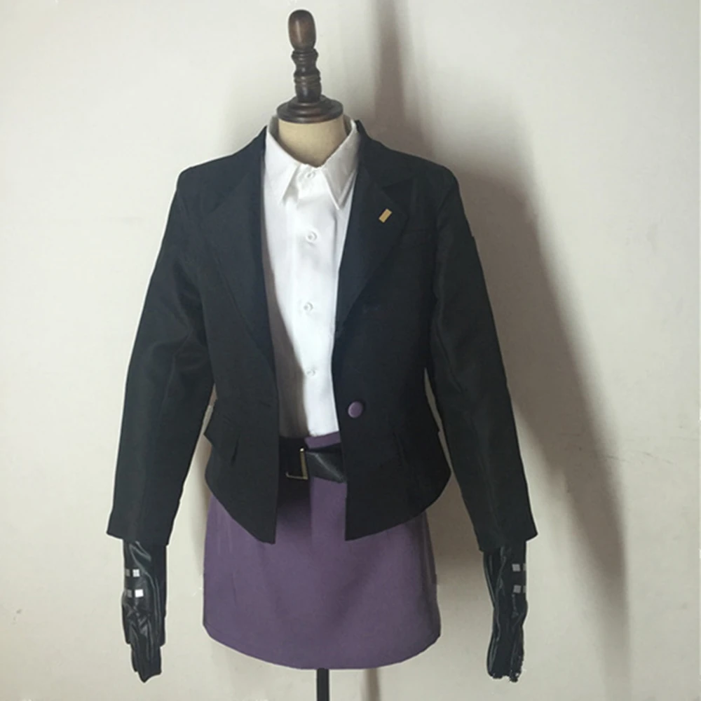Anime Danganronpa 3 Dangan Ronpa Kyoko Kyouko Kirigiri Cosplay Costume includes gloves Custom-made any size |