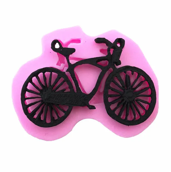Форма для торта с помадкой формы жидкость силиконовая форма велосипеда выпечки