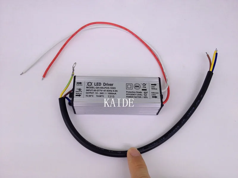 Светодиодный драйвер 50 Вт светодиодный источник питания водонепроницаемый