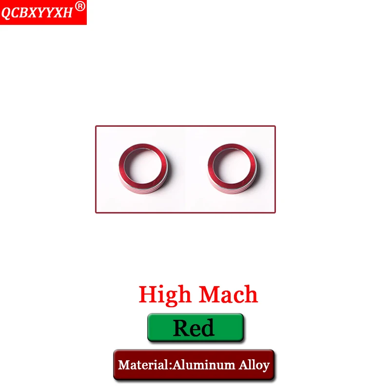 High Mach Red QCBXYYXH автомобильный Стайлинг кондиционер управление переключатель ручка кольцо чехол с блестками Авто украшения аксессуары для Suzuki Vitara - Название цвета: High Mach Red