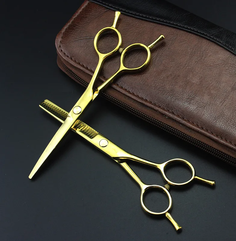 Профессиональные 5 дюймовые двуххвостовые ножницы красочные филировочные для