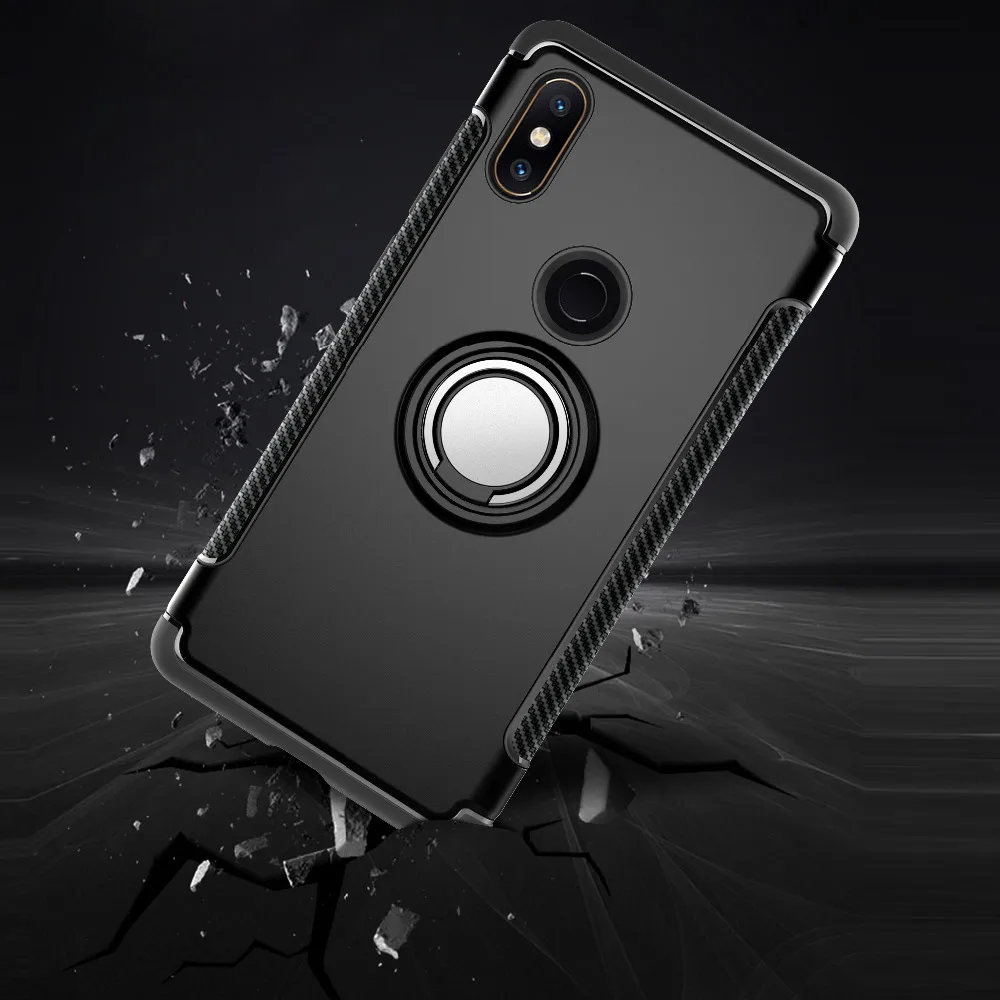 AXBETY для xiaomi mi x 2 s чехол Магнитный автомобиля адсорбции кольцо Броня защитный