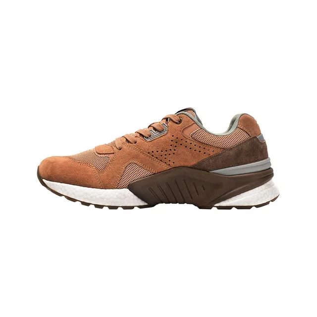 Light brown 42 Новинка, Xiaomi Mijia, Ретро стиль, мужская обувь, свиная кожа, замша, сетка, Прошитые кроссовки, EVA, анти-торсионная технология баланса - Цвет: Light brown 42