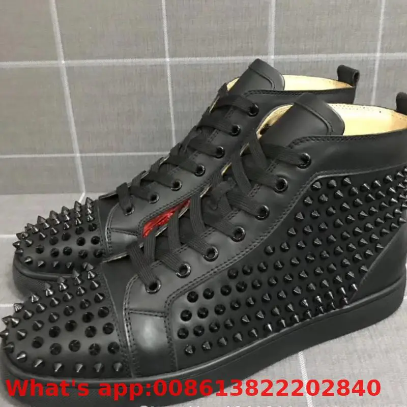 Outdoor Sports Lace Up Black With Red Bottoms For Men Low Cut Sneaker Shoes Spikes Whole Casual Models Flat Loafers | Обувь