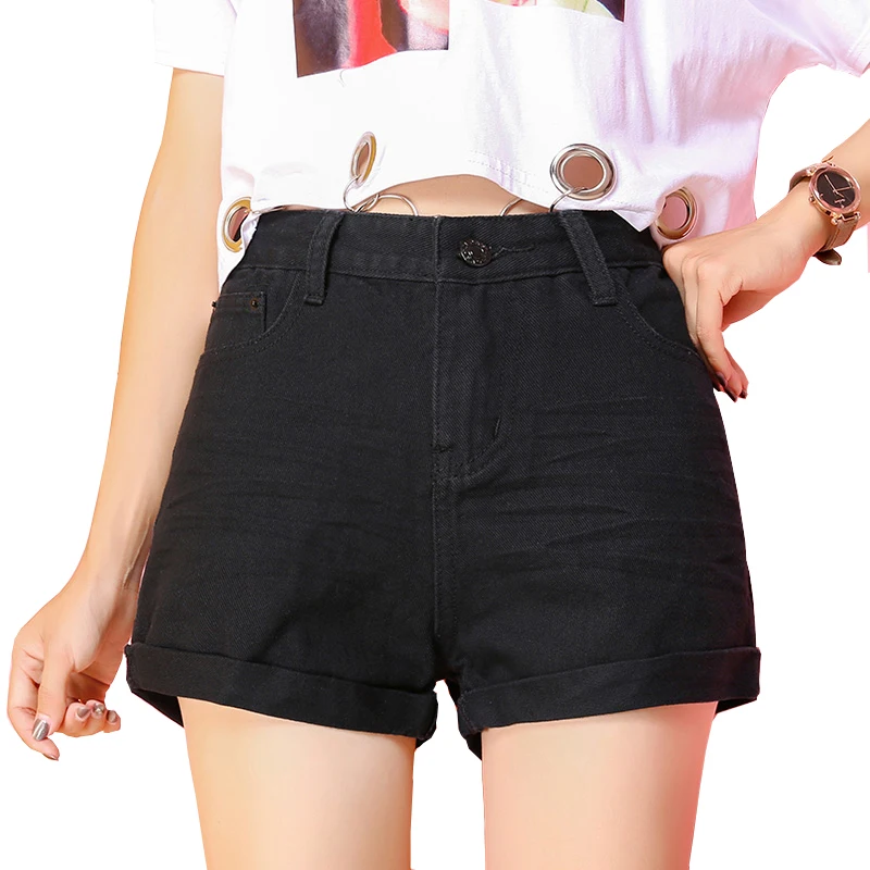 2019 модные повседневные женские шорты новые хлопковые джинсовые с высокой талией