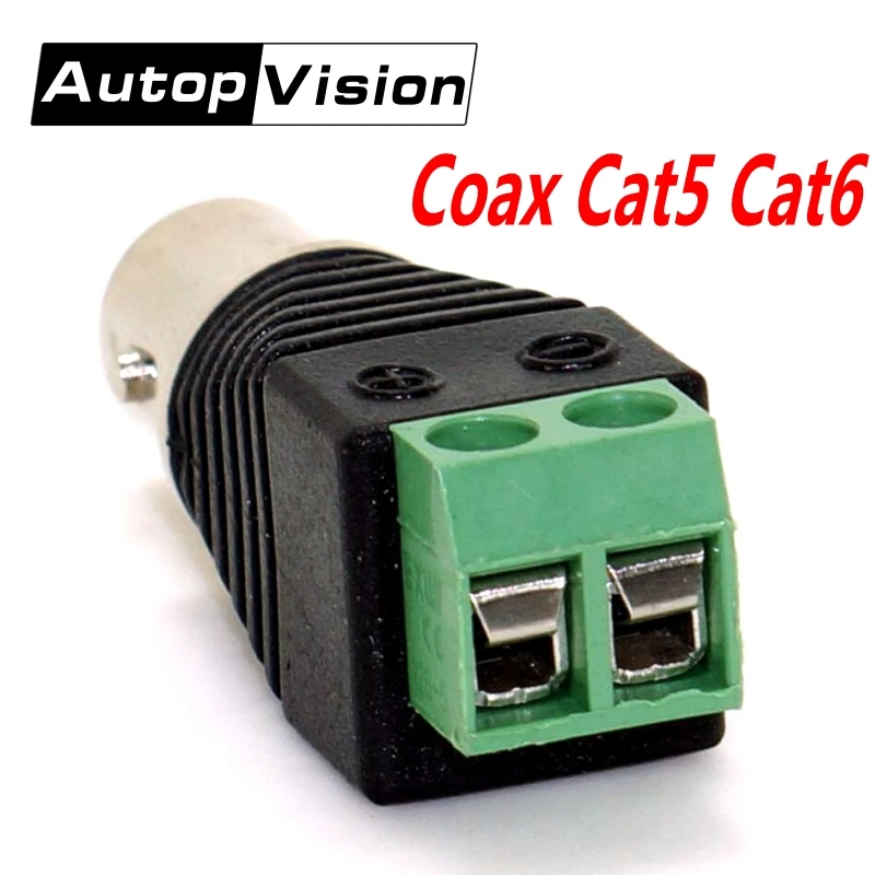 10 шт. разъемы BNC Coax Cat5 Cat6 BNC|connector bnc|connector cctvconnector camera |