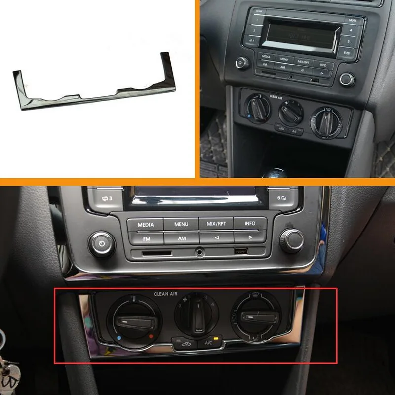 Tonlinker Обложка Наклейка s для VW Volkswagen Polo 2011 17 Стайлинг автомобиля 1 шт. нержавеющая