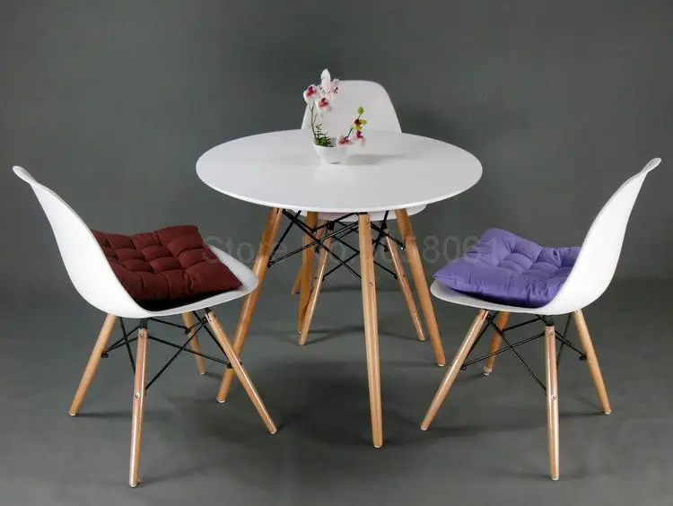 Nordic table small square table small apartment table simple solid wood casual coffee table and chairs combination - Цвет: 60cm   17