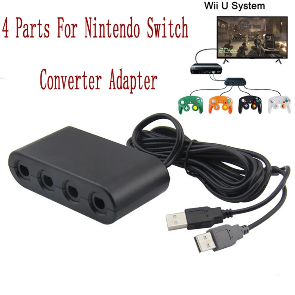 Для Nintendo Switch Wii U PC контроллер адаптер 4 GameCube порты контроллера для ДЛЯ NS конвертер