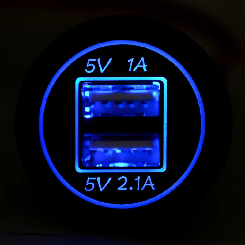 Kongyide автомобильное зарядное устройство CS-544 5 в 3.1A Dual USB зарядное устройство гнездо адаптера питание розетка для 12 В 24 в мотоцикл автомобиль mar6