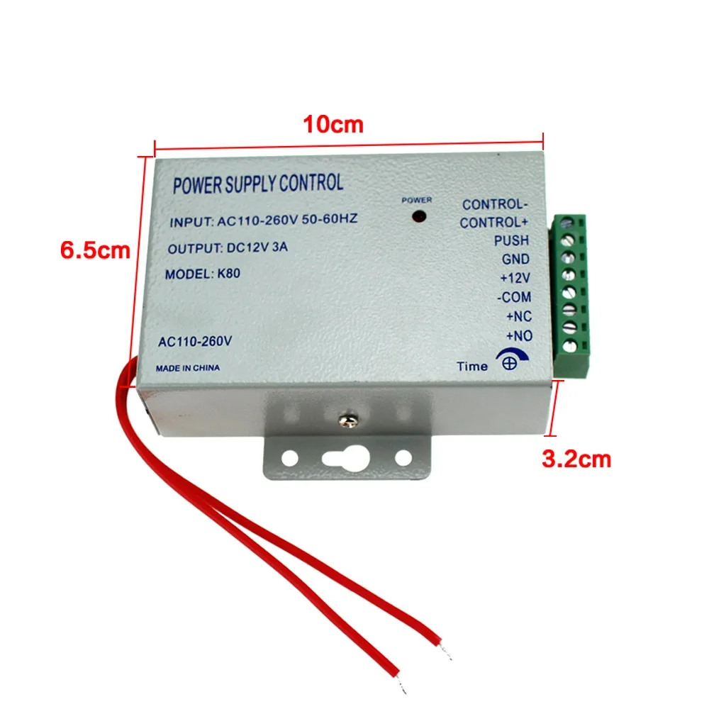 Водонепроницаемый rfid-контроллер доступа T11+ Электрический замок управления+ источник питания 3а/12 В+ кнопка выхода+ 5 ключей+ дверной держатель+ кронштейн