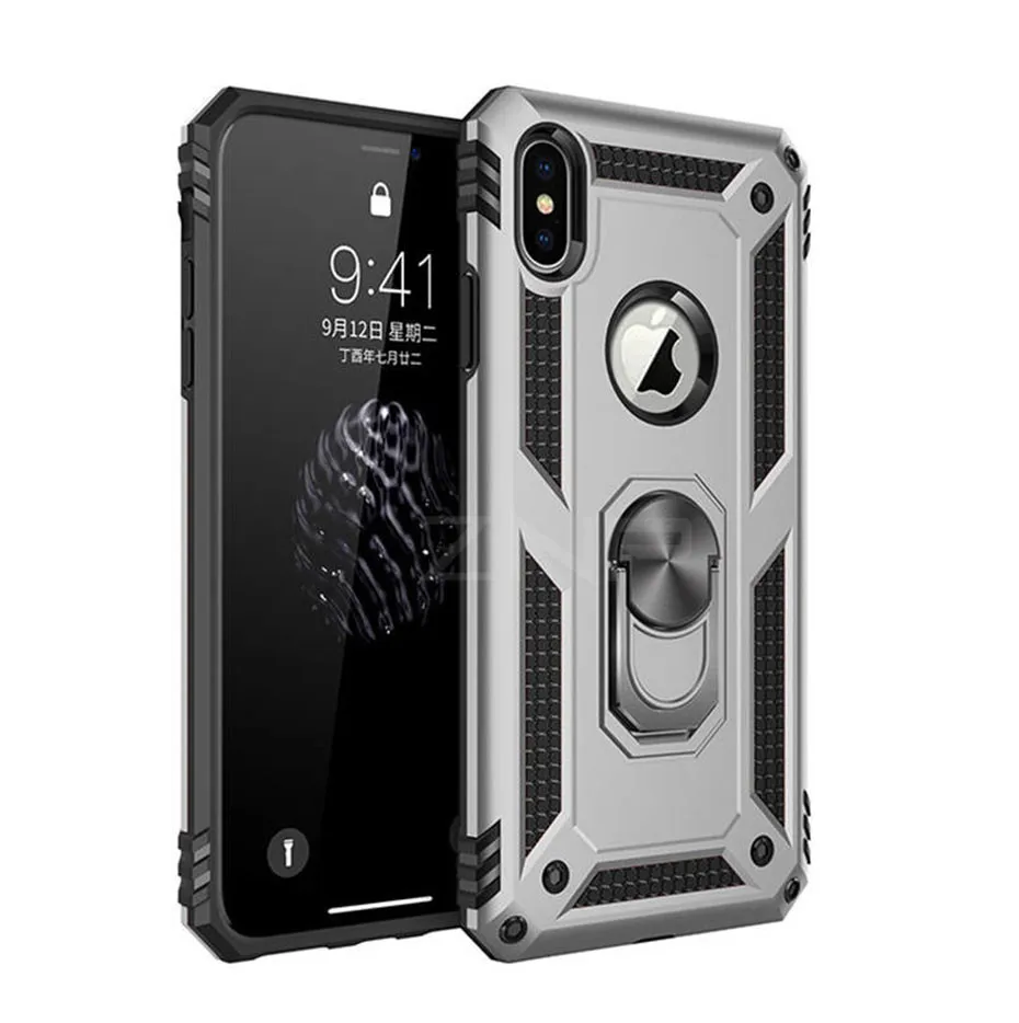 ZNP противоударный защитный чехол-держатель для iPhone X XS Max XR 7 6 чехол s Магнитный чехол для телефона с кольцом для iPhone 6 6s 7 8 Plus Чехол-держатель