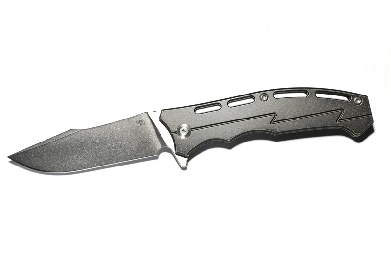 Black CH 3009 Флиппер шарикоподшипник складной нож D2 balde титановая ручка для кемпинга тактические охотничьи Карманные Ножи EDC инструменты - Цвет: Black
