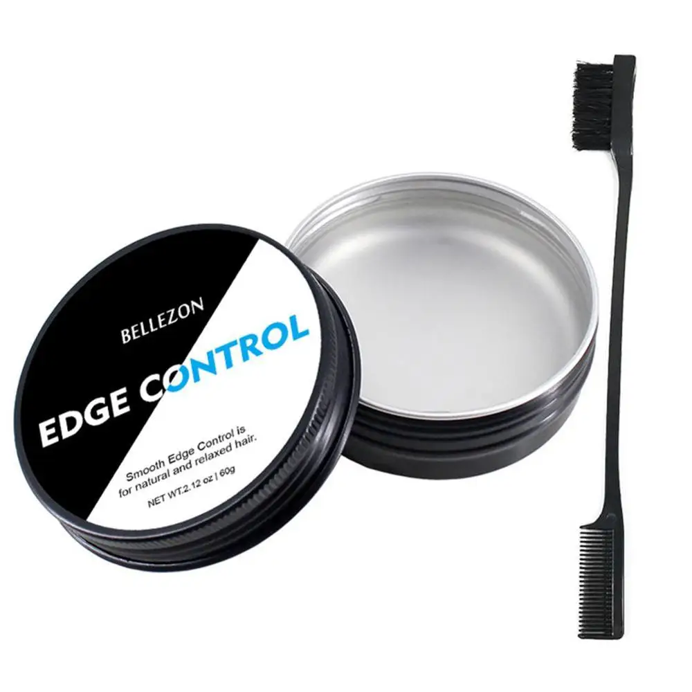 Ege control gel Масло для волос, восковой крем, контроль краев, крем для укладки волос, отделочный анти-завивка волос, Фиксирующий гель с кистью - Цвет: Ege control gel