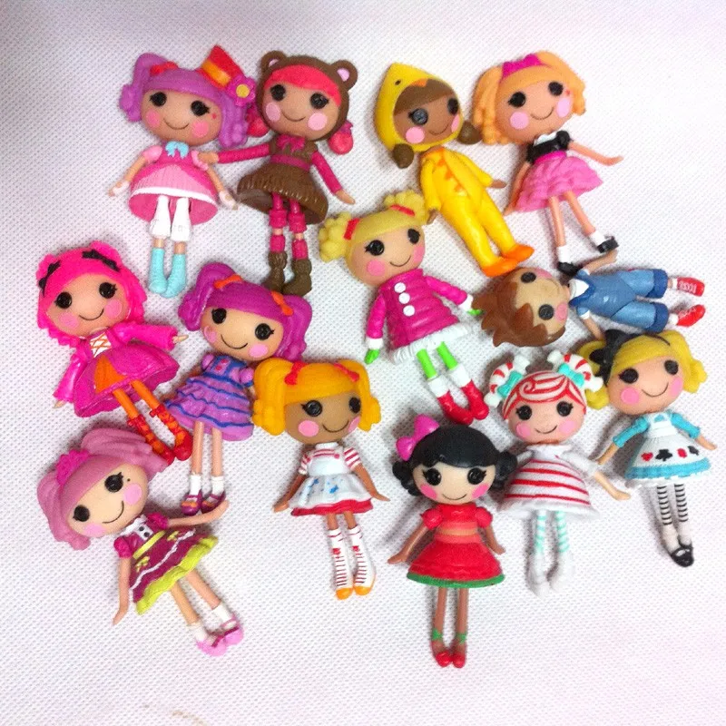 2 шт./лот, 3 дюйма, куклы Lalaloopsy, аксессуары, Мини-куклы для девочек, игрушечный домик, каждый уникальный(бесплатно в Россию