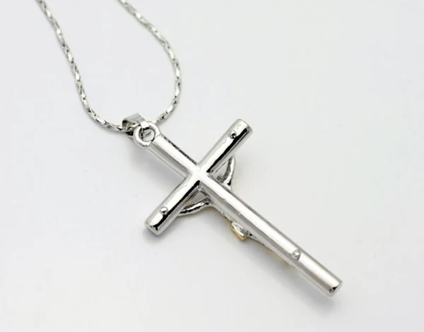 Бесплатная доставка меч ожерелье с золотым крестиком для женщин крест кулон