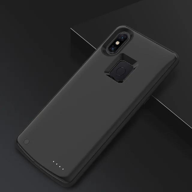 KQJYS 6500mAh Портативный чехол с зажимом на заднюю часть батареи, запасной Мобильный Внешний аккумулятор, чехол для быстрой зарядки Xiaomi MIX 3 power Bank Box - Цвет: Black