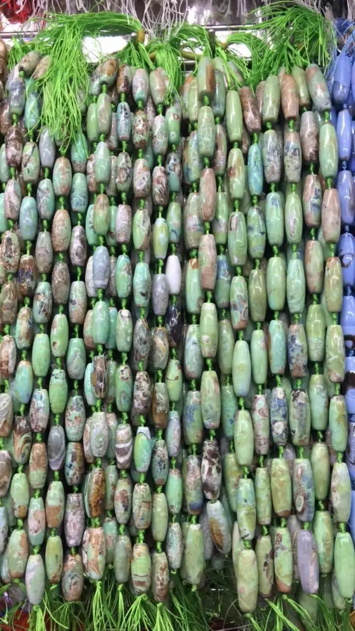 2 полные нити/Лот молитвенные зеленые тибетские Мистические искусственные камни