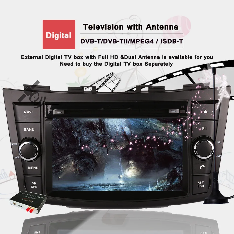 Автомобильный dvd плеер с восьмиядерным процессором android 10 0 ЖК дисплей 1024*600 7
