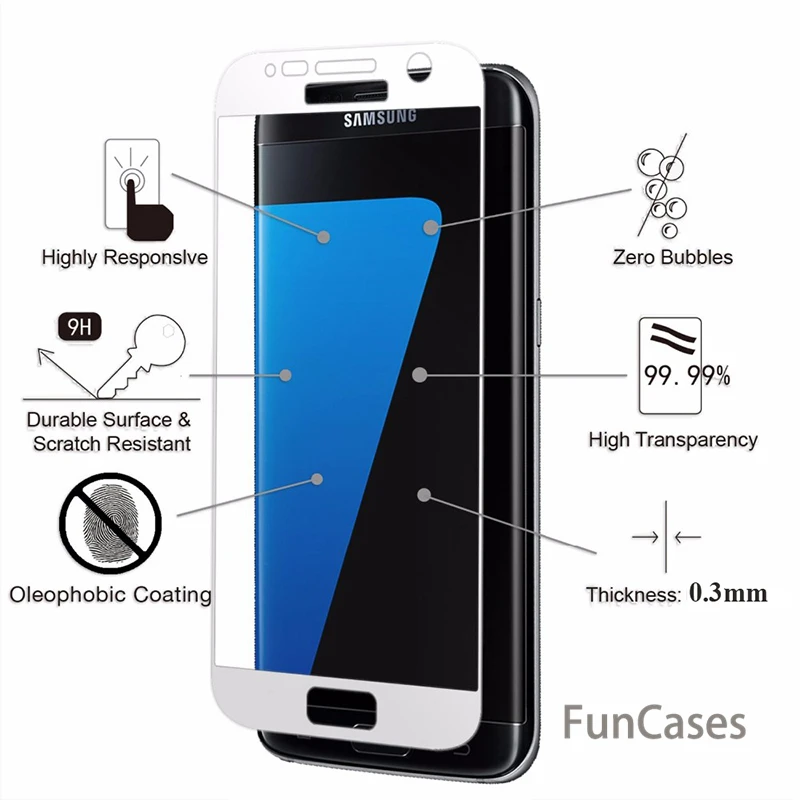 3D полное покрытие закаленное Стекло для samsung Galaxy A3 A5 A7 2016 S6 S7 J3 J330 J5 J530 J7 J730 Pro 2017 prime