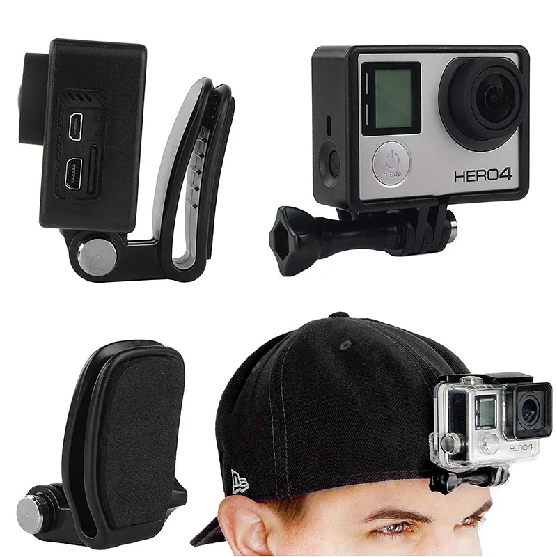 Головка/держатель рюкзака набор для GoPro Hero 7 6 5 4 3+ головной ремень/шляпа Быстрый клип/рюкзак Крепление для GoPro SJCAM Yi EKNE камеры
