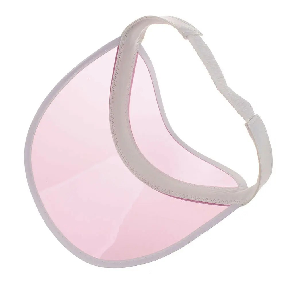 Летняя женская шляпа от солнца в стиле унисекс прозрачная пластиковая с пустым