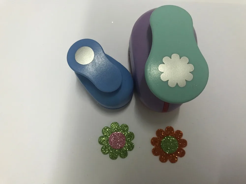 free shipping 1.6cm circle Paper Puncher and 3.7cm sun flower craft punch set Punch Craft Scrapbooking eva hole for DIY | Канцтовары для