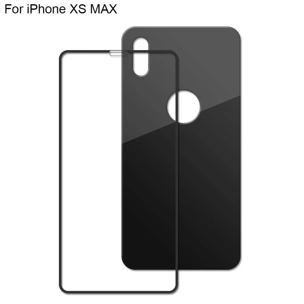Переднее и заднее закаленное стекло для iPhone X XR 6S Plus полноэкранная Защитная