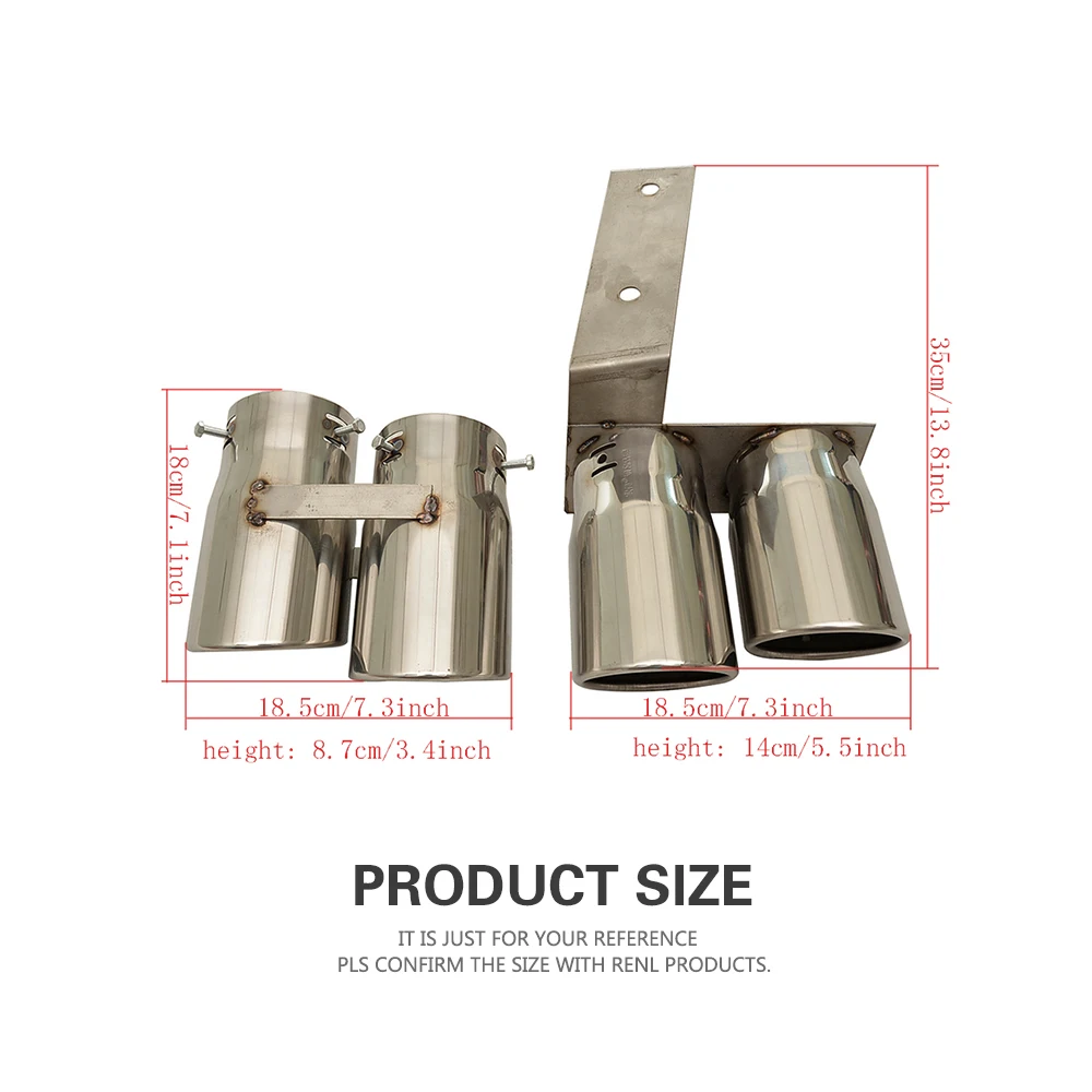 Автомобильные выхлопные трубы глушитель выхлопной конец для автомобиля Audi A4 B8 B9