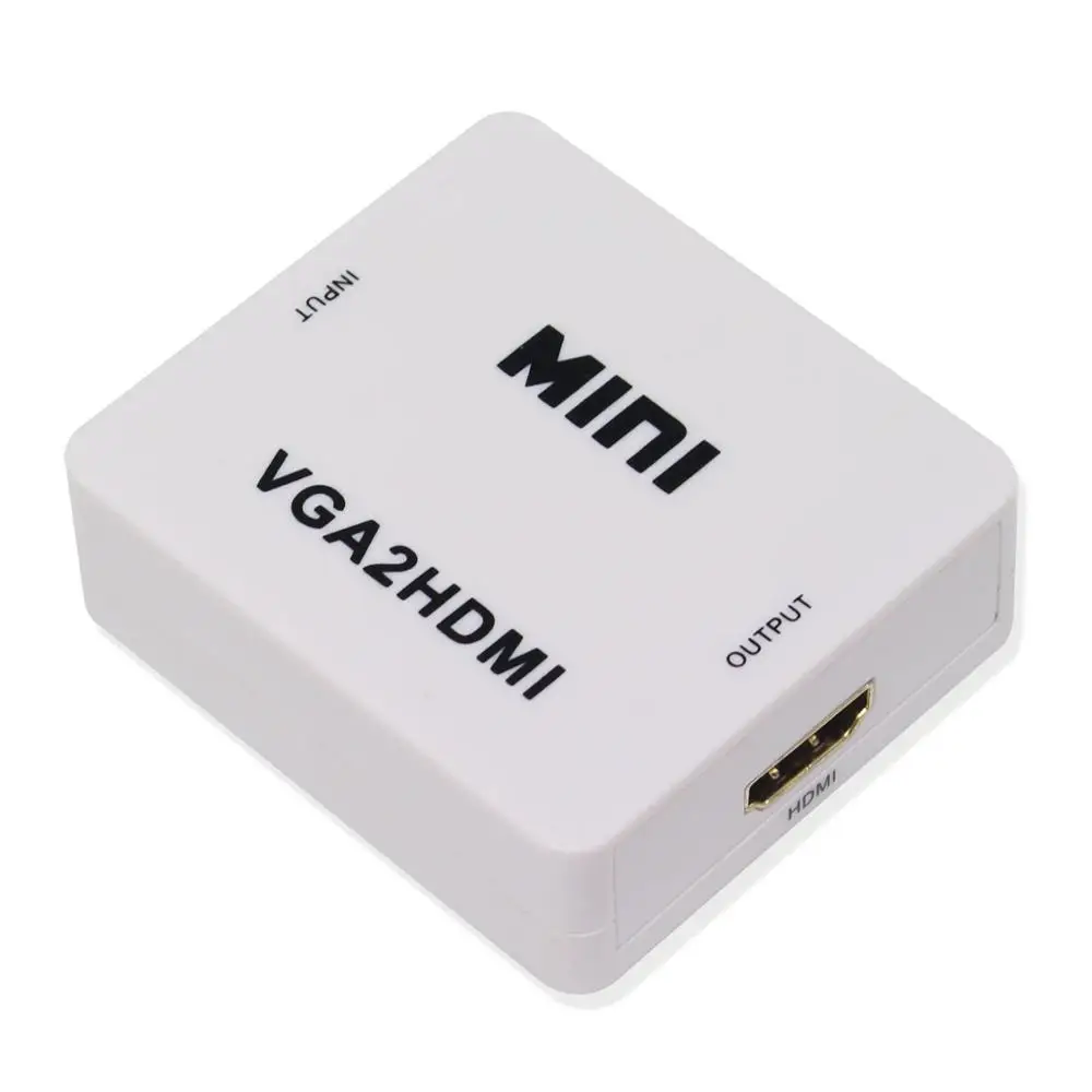 VGA в HDMI конвертер с 1080P Аудио адаптер разъем VGA2HDMI мини для ноутбука ПК HDTV