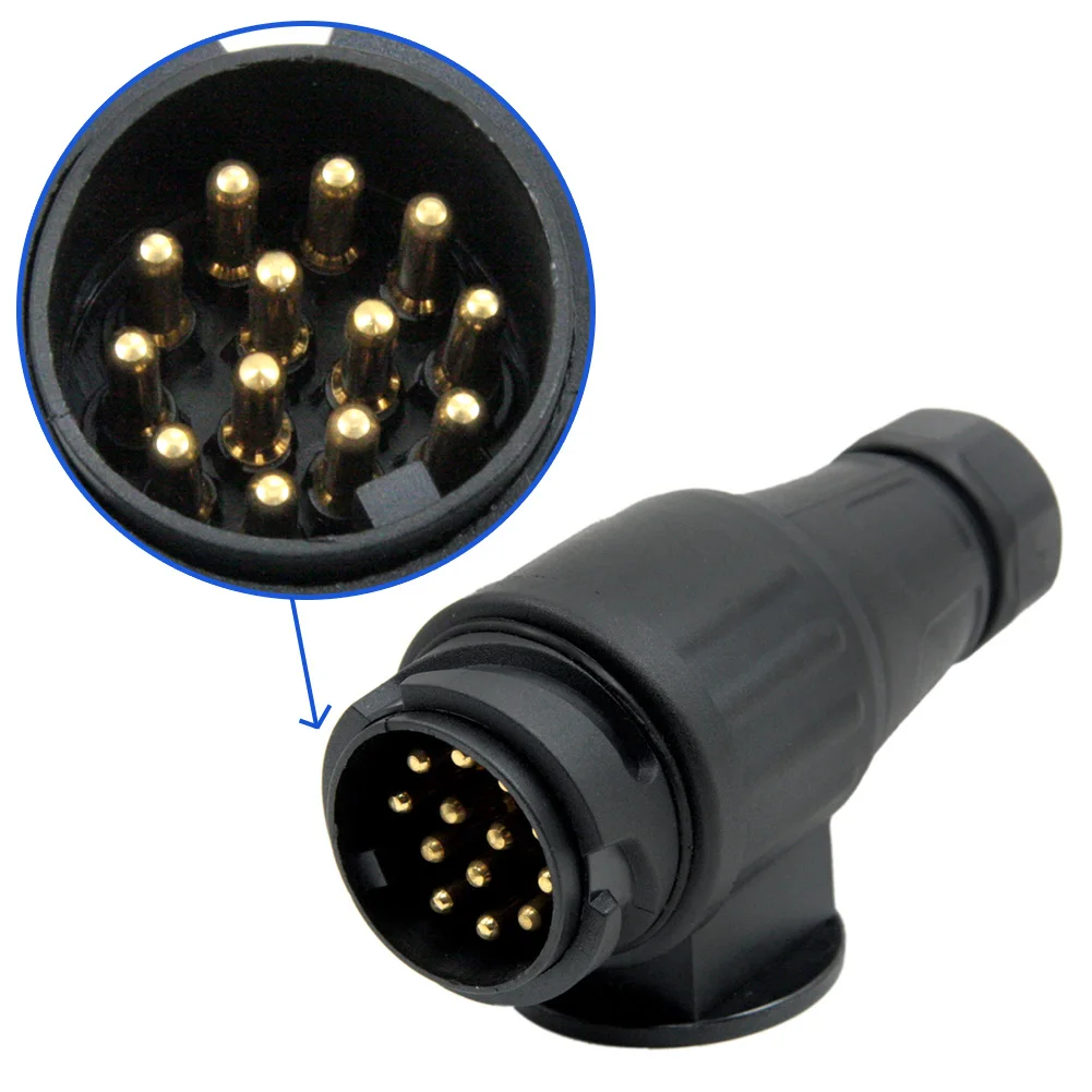 

Encell Европейская европейская вилка 13 Pin 12V, Стайлинг автомобиля, дома на колесах, пластиковая электрическая вилка, кемпинги, трейлеры, аксессу...