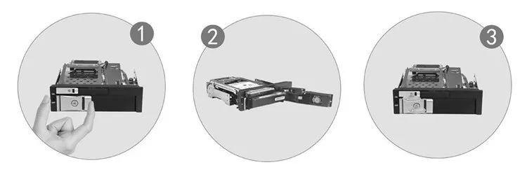 Uneatop ST7226 5.25 шт. Bay 2.5 жесткий диск 2 ТБ 3.5 алюминиевый SATA mobile rack 2nd Caddy лоток внутренний корпус HDD