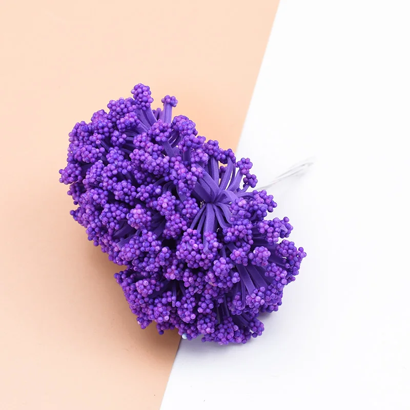 purple 12 шт. Свадебный домашний декор PE Лаванда аксессуары для украшения дома цветы для скрапбукинга diy гирлянда Подарочная коробка искусственные цветы - Цвет: purple