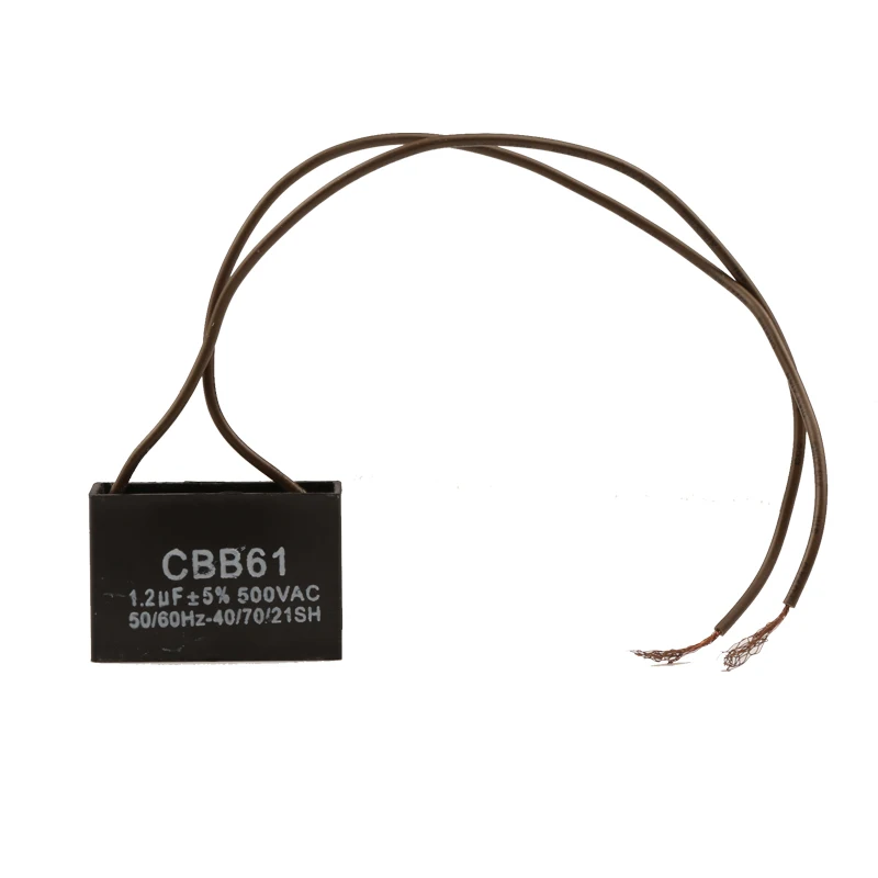 CBB61 пусковая емкость 1 2 мкФ 500V 50/60Hz для электрической вытяжки вентилятора|Детали