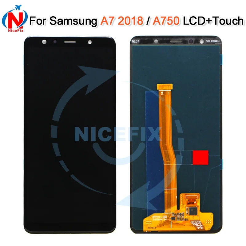 ЖК дисплей 6 0 ''для Samsung Galaxy A7 2018 SM A750F A750 сенсорный экран с цифровым